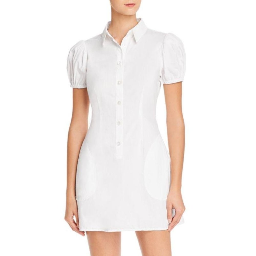 WeWoreWhat Elle Puff-Sleeve Mini Dress